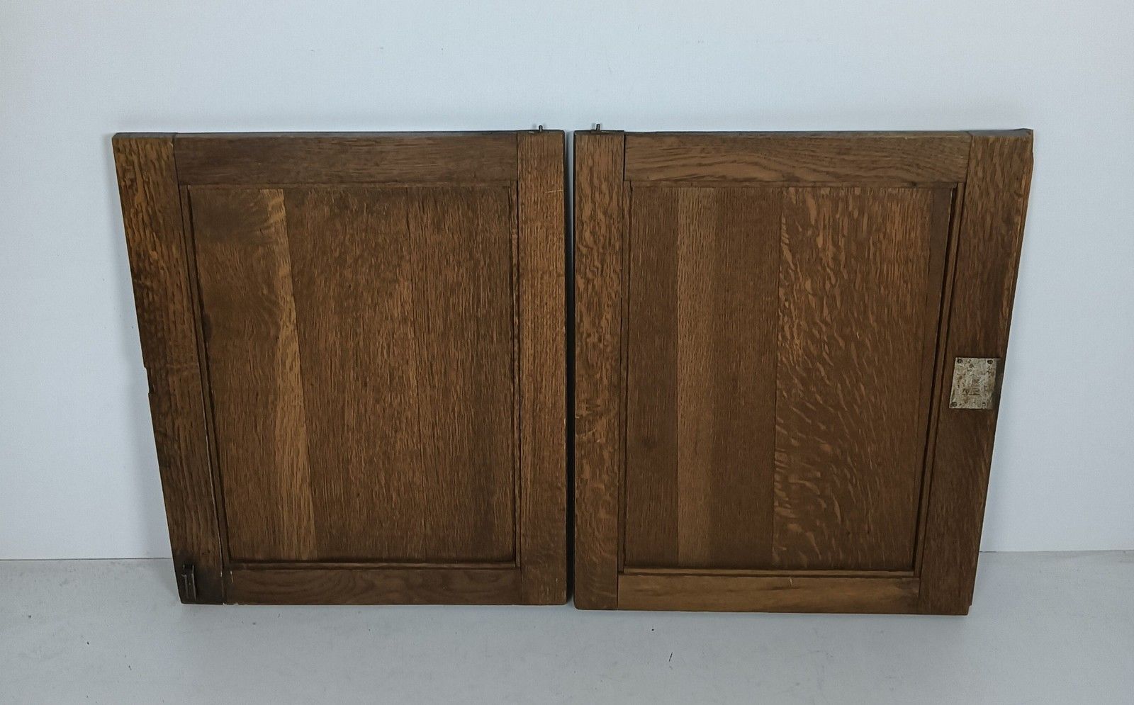 photo furniture Pair Antique Hand Carved Wood Door Panels Reclaimed Architectural Flowers  Love