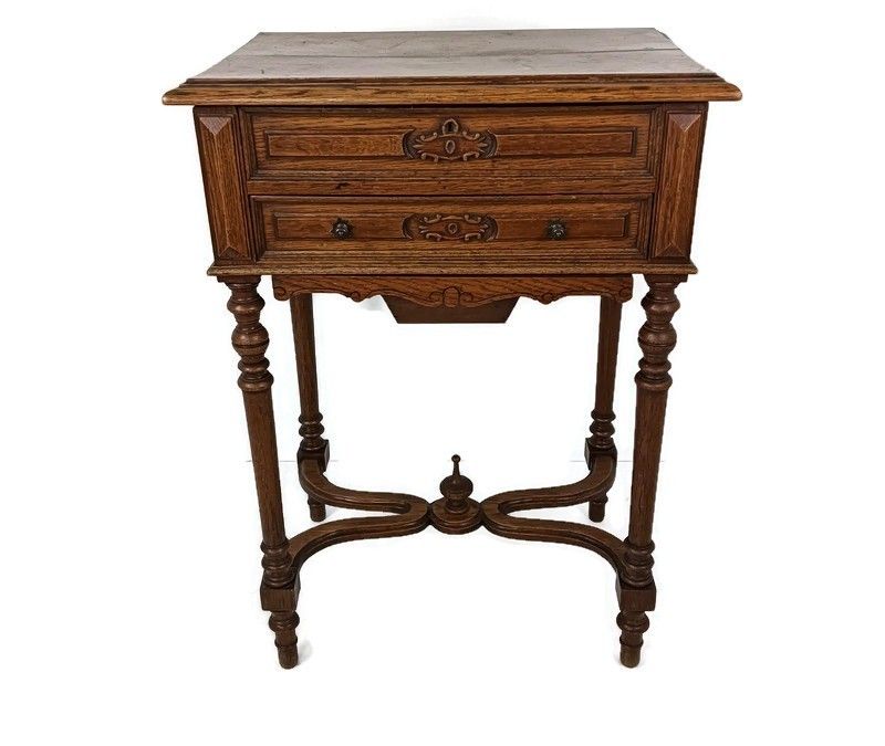 Antique  Sewing Quilting Box Table Cabinet  Extremely Rare Wow Carved Wood photo furniture