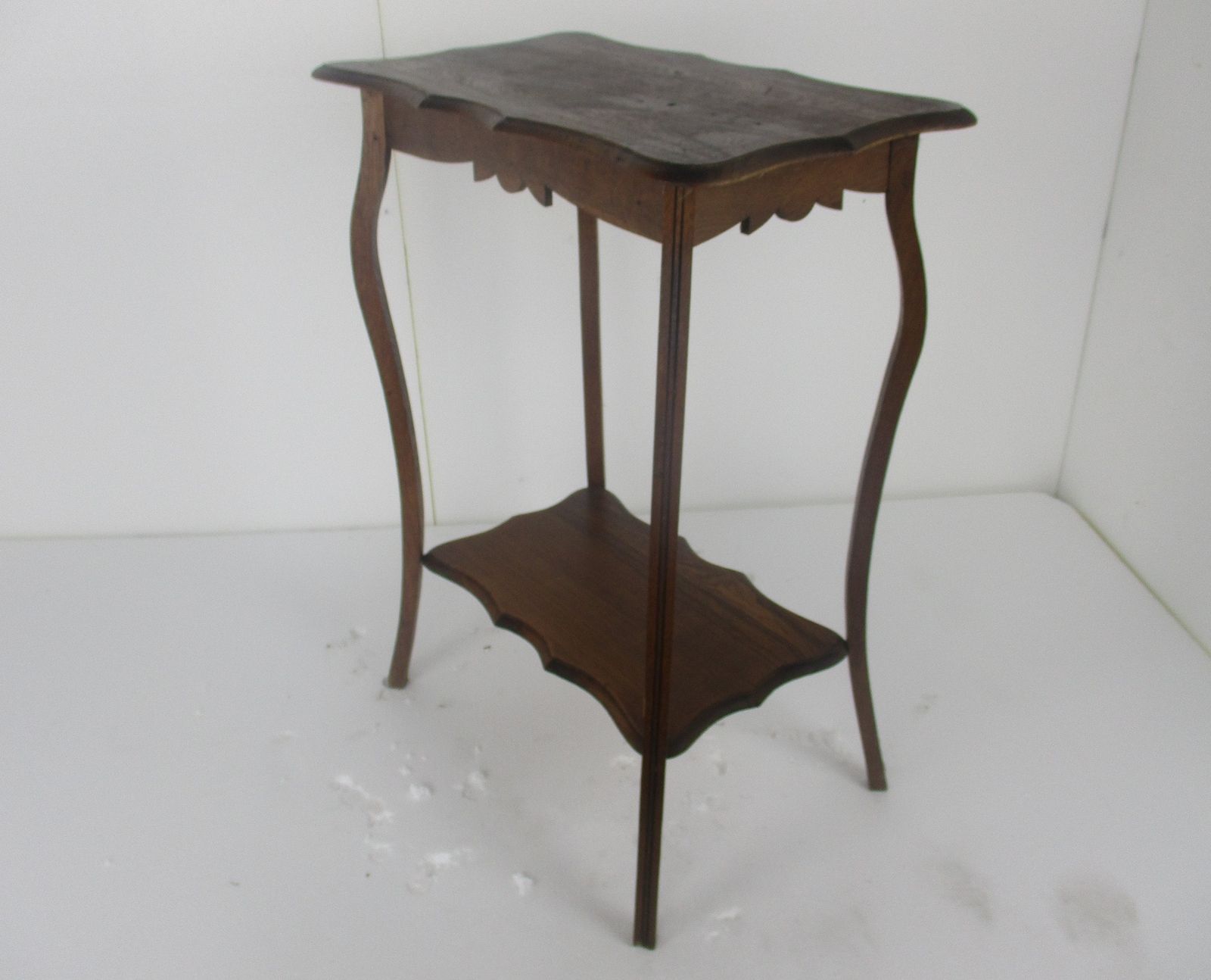 Art Nouveau Pedestal Side Occassional Table Plant Bonsai Stand Two Tier Antique photo for sale
