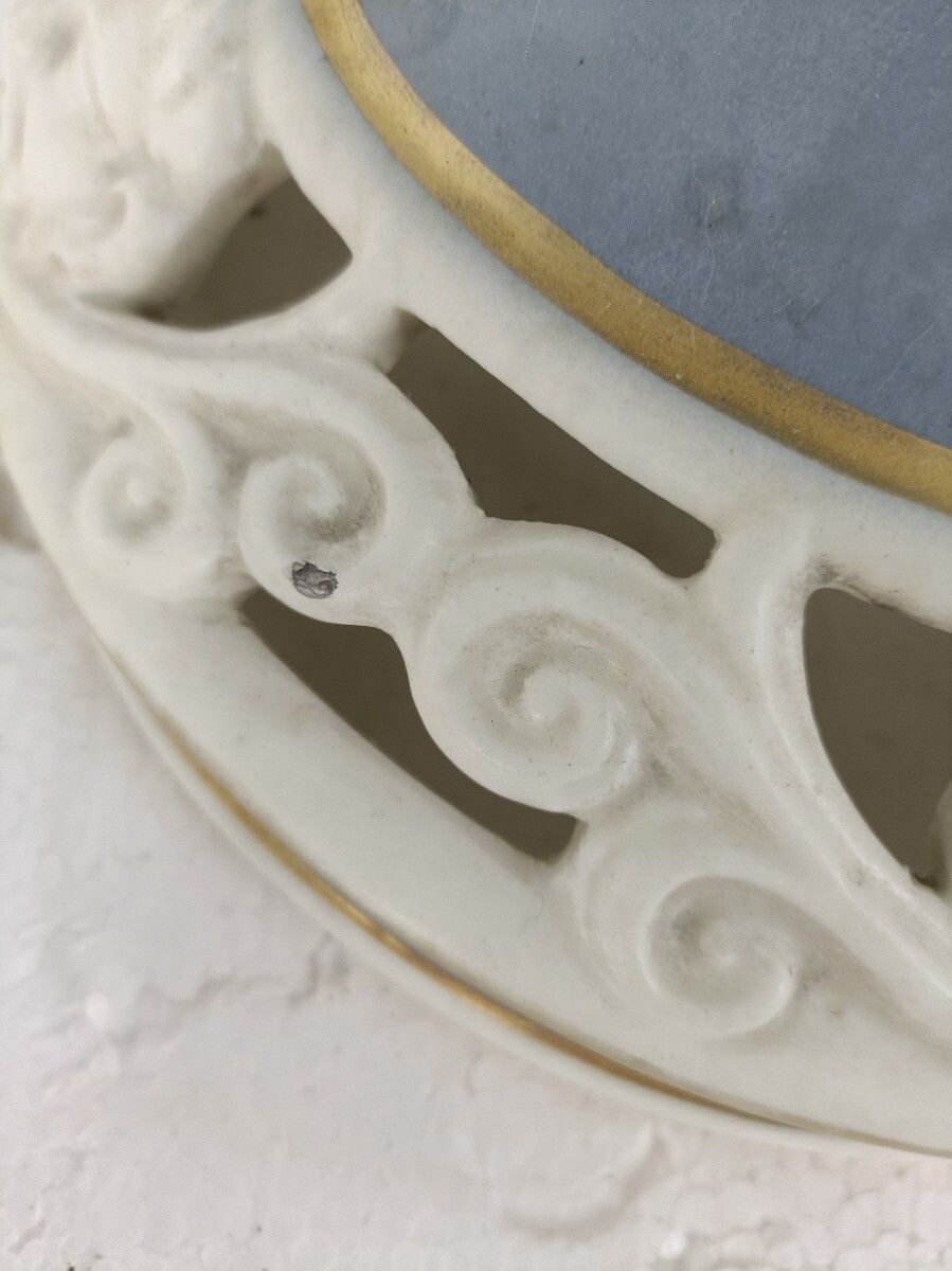 Home Decor Xl Urn Vase Baby Blue White Wedgwood Jasperware Style Italian Sesto Fior Colorat photo