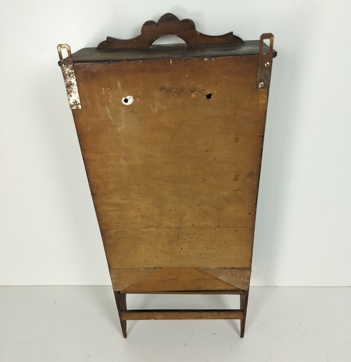 photo furniture Antique Pharmacy Medicine Apothecary Cabinet Wood Beveled Glass Barn Farmhouse S