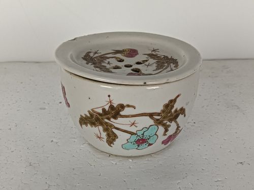 Special Chinese Incense  Burner Holder Porcelain Dish Marked photo furniture