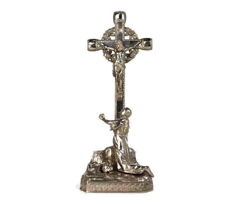 Standing Crucifix Cross Golgotha Crucifixion Calvary Jesus Christ Mary Magdalene