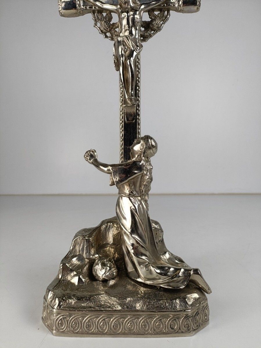 Standing Crucifix Cross Golgotha Crucifixion Calvary Jesus Christ Mary Magdalene photo furniture