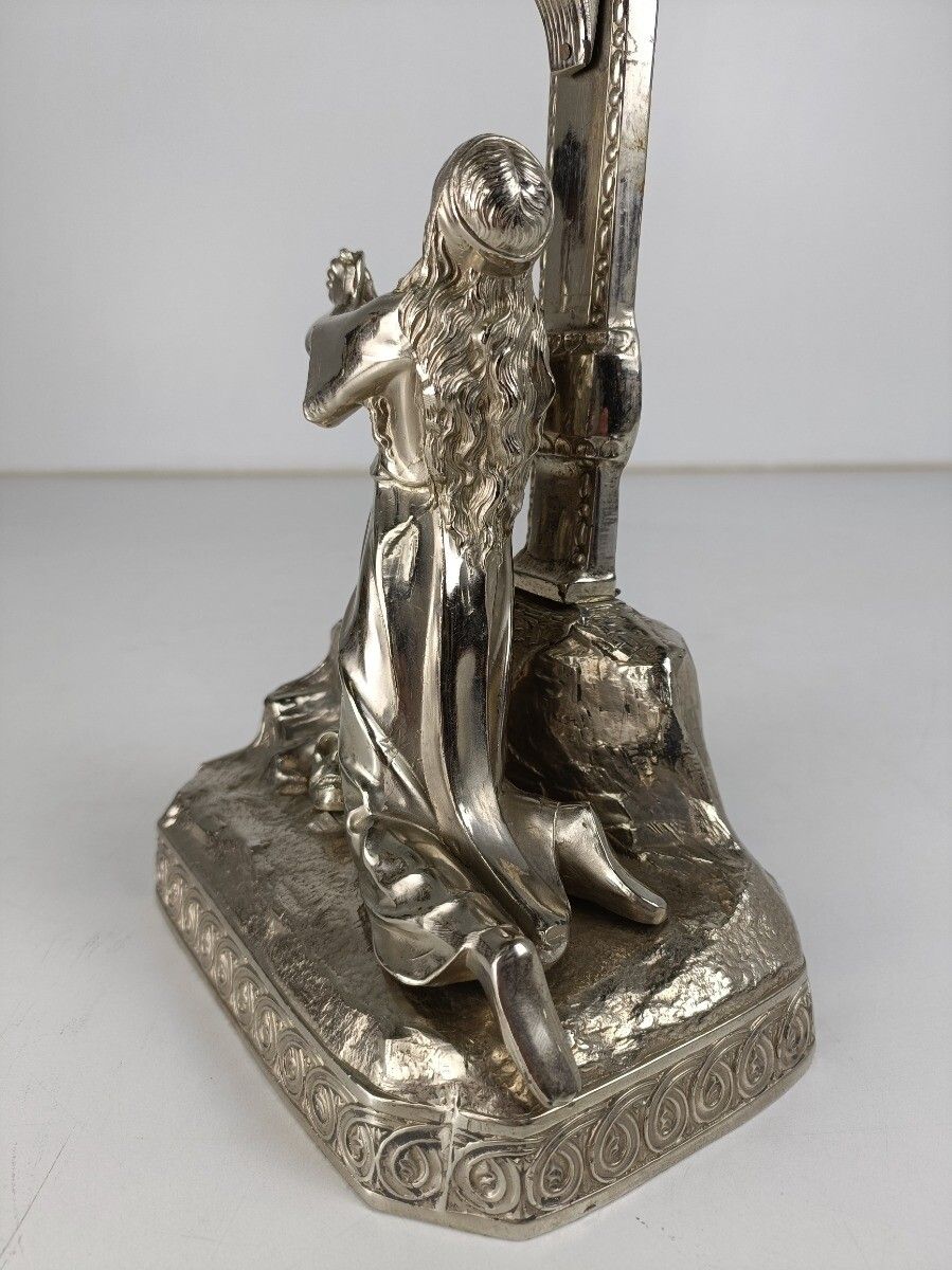 Standing Crucifix Cross Golgotha Crucifixion Calvary Jesus Christ Mary Magdalene photo Art