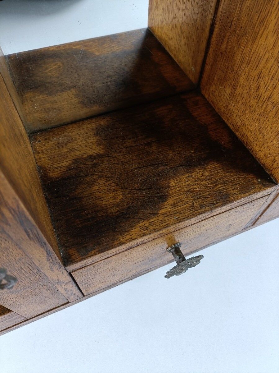 photo furniture Double Door Art Deco Medicine Cabinet Antique Apothecary Bathroom Kitchen