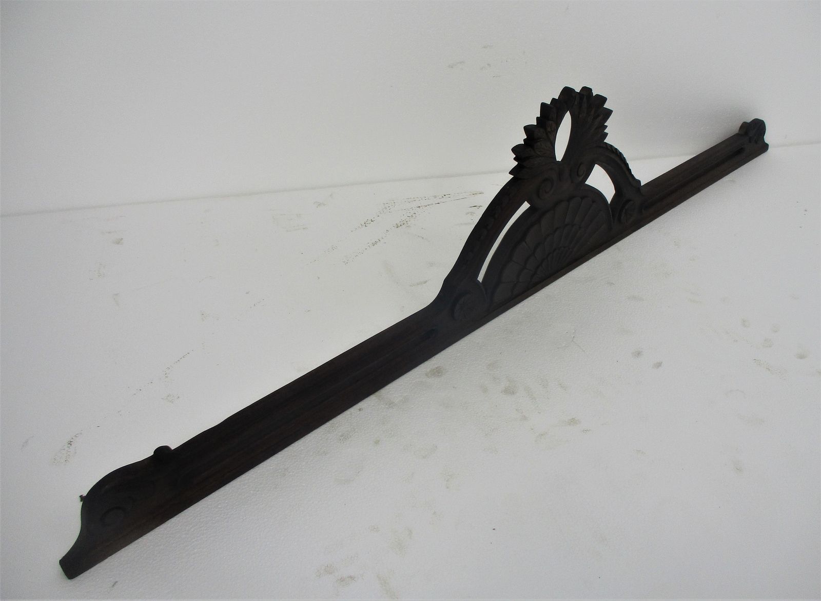Hand Carved Wood French Pediment Ornate Over Door Architectural Reclaimed Antiqu photo vinterior