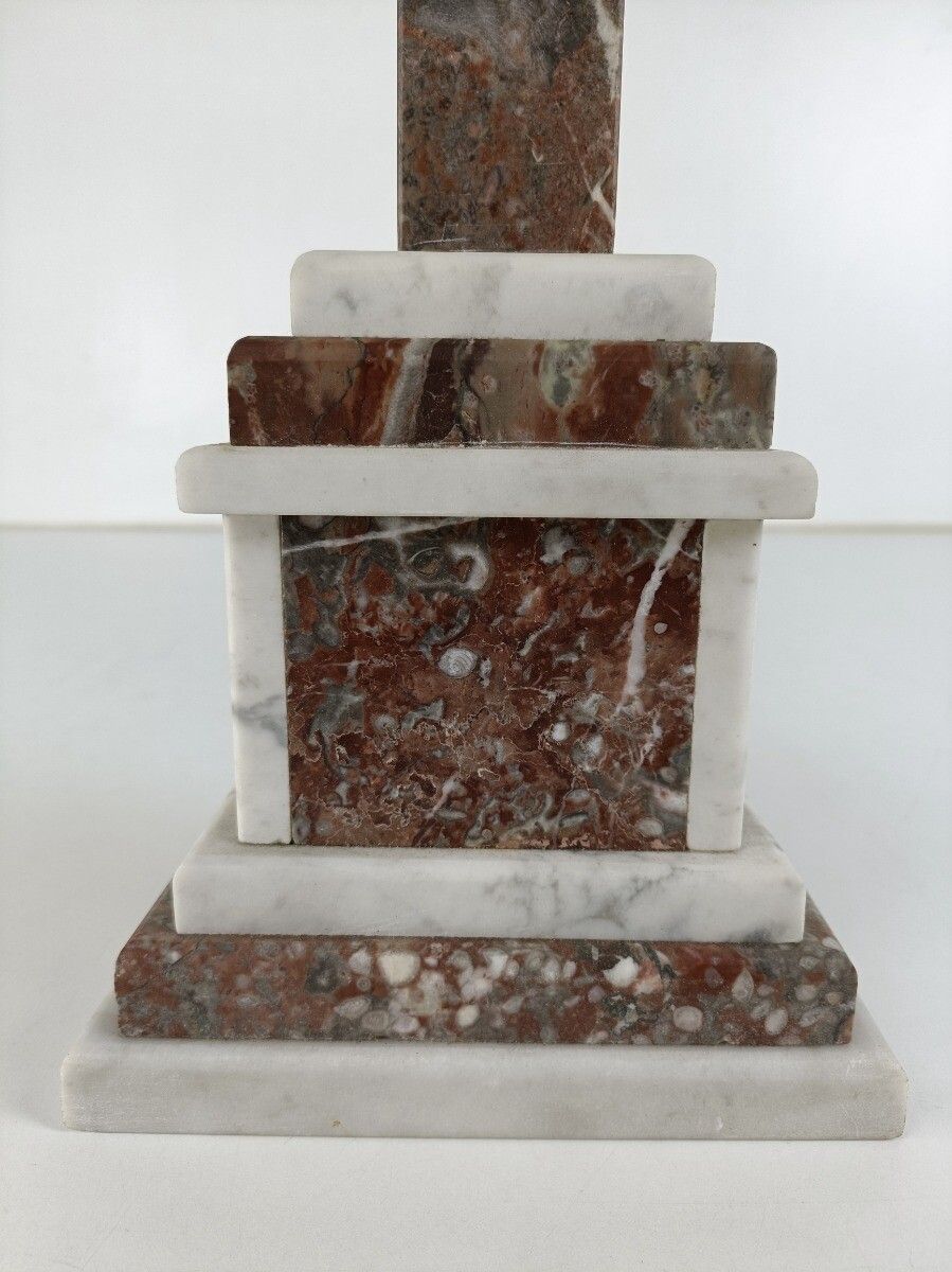 Antique Ornate Marble Onyx Jesus Christ Cross Cross Table Standing Crucifix Art photo vinterior