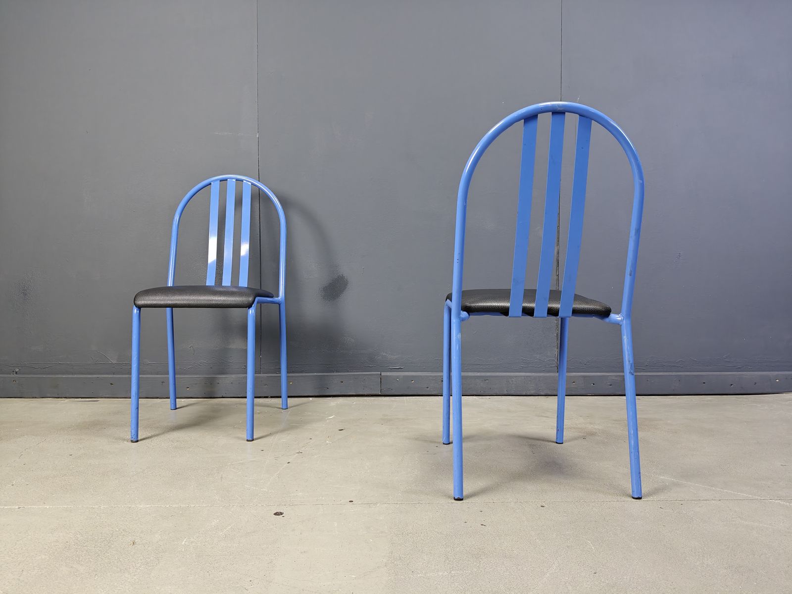 Set Of Nr 222 Chairs By Robert Mallet Stevens, 1980s, Set Of 7 photo vinterior