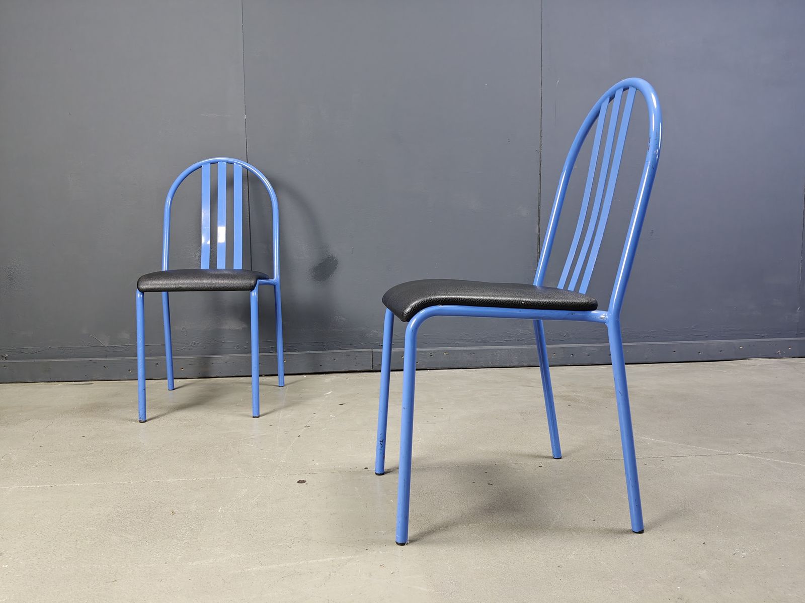 Furniture Set Of Nr 222 Chairs By Robert Mallet Stevens, 1980s, Set Of 7 photo
