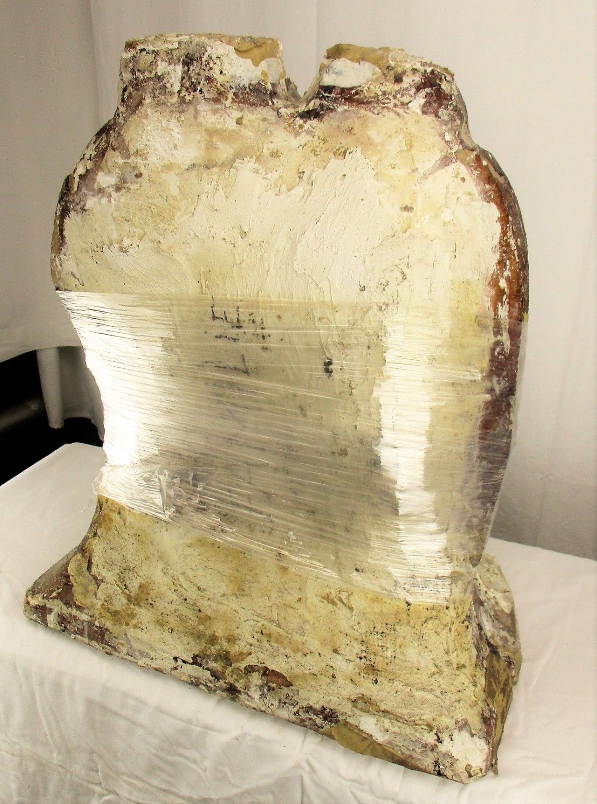 Antique Mold For Plaster Statue Holy Family Large Religious Authentic Heavy photo vintage