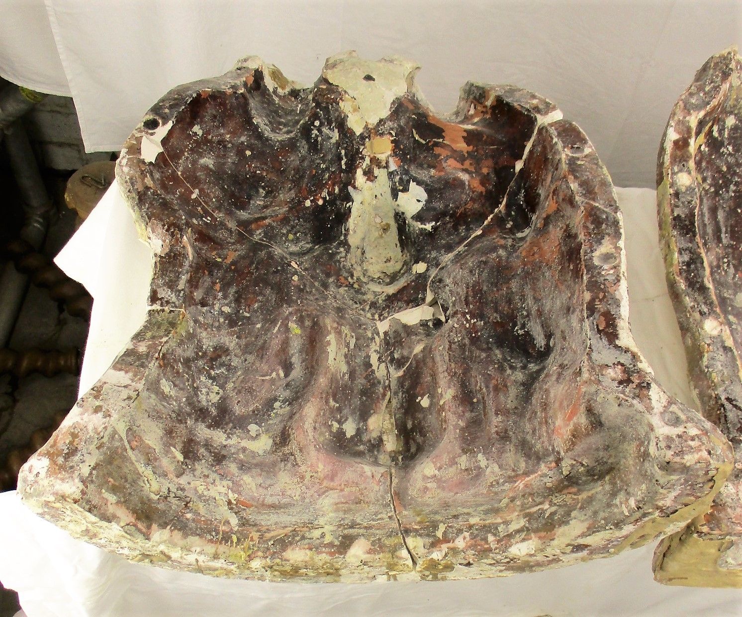 photo for sale Antique Mold For Plaster Statue Holy Family Large Religious Authentic Heavy