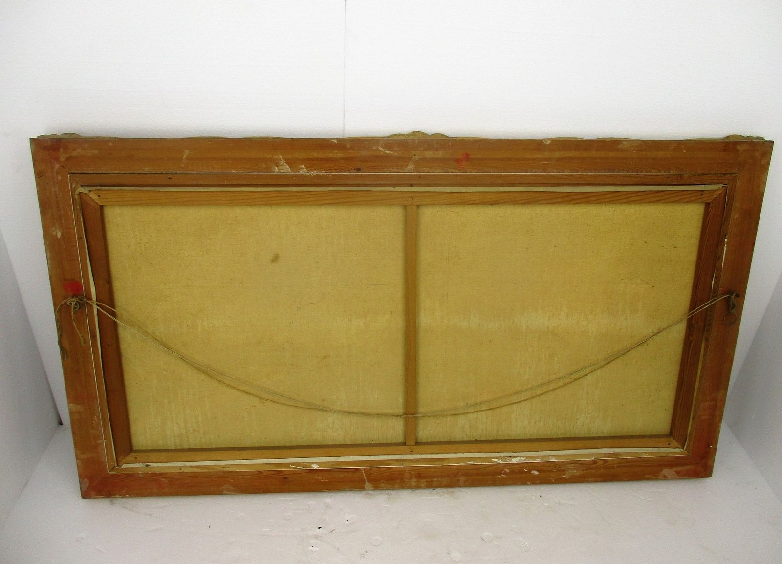 photo furniture Xl Oil Painting Ornate Wood Plaster Frame Sheep Shepherd Gorgeous Frame Signed B