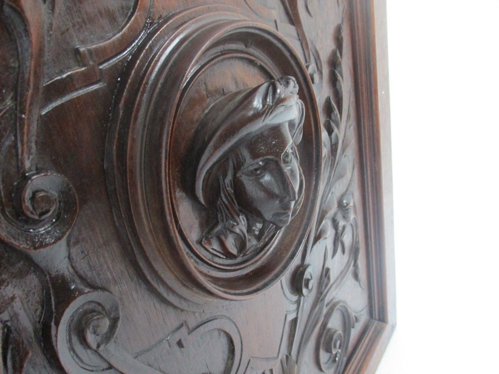 Pair Antique French Hand Carved Oak  Door Panels Reclaimed Architectural Breton photo Home Fixtures