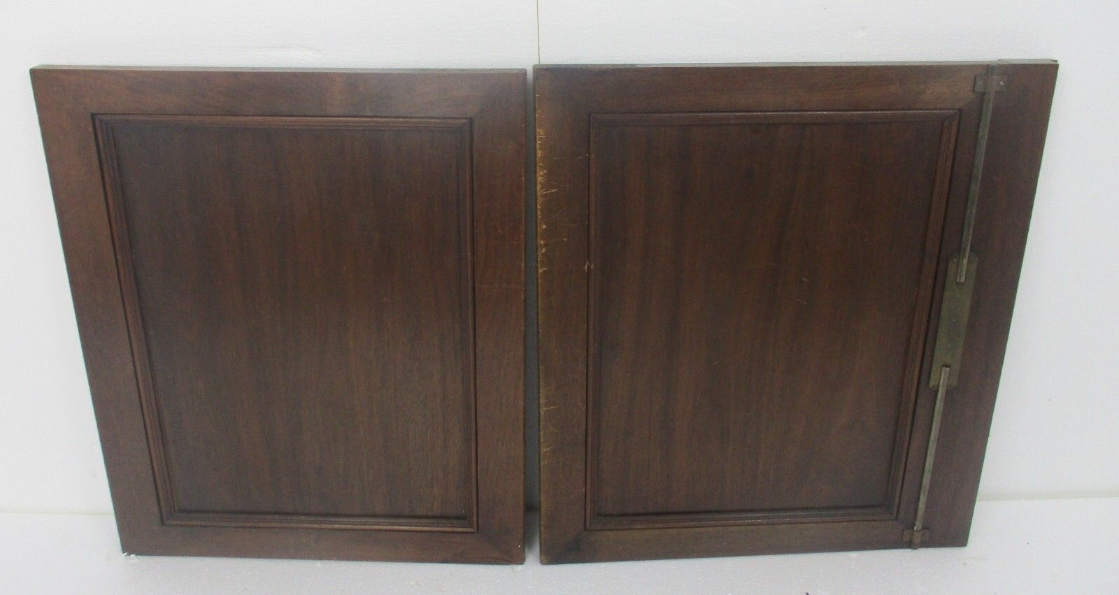 Pair Antique French Hand Carved Oak  Door Panels Reclaimed Architectural Breton photo vinterior