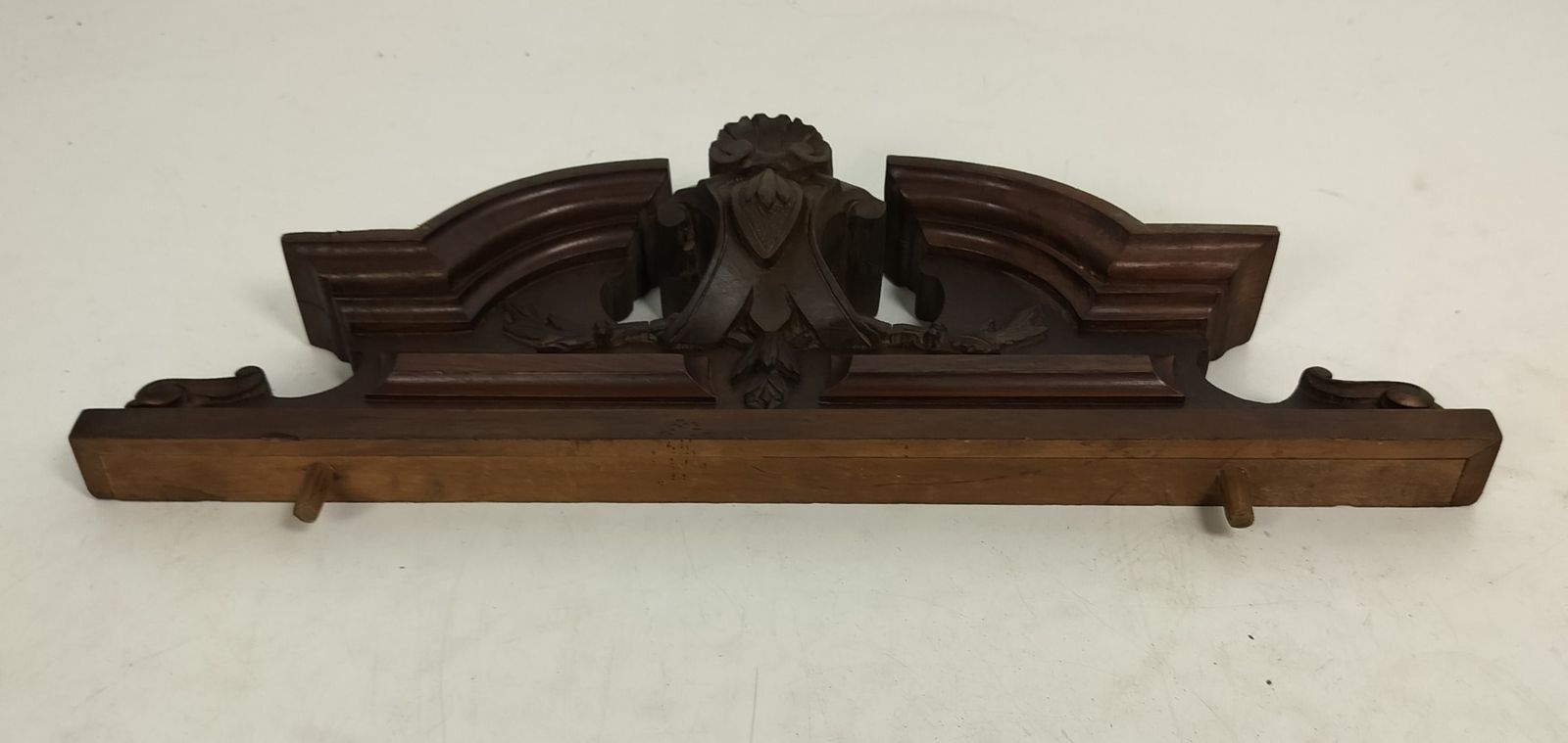 Medium  Hand Carved Wood French Pediment  Gorgeous Over Door Architectural Salva photo furniture