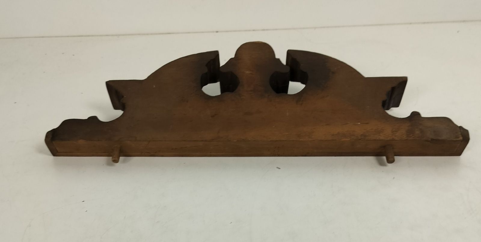 Medium  Hand Carved Wood French Pediment  Gorgeous Over Door Architectural Salva photo 162.0