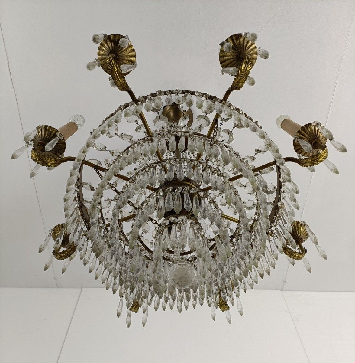 photo furniture Ballroom Wedding Chandelier Gorgeous Basket Crystal Prisms 14 Lights  8 Arm Wow