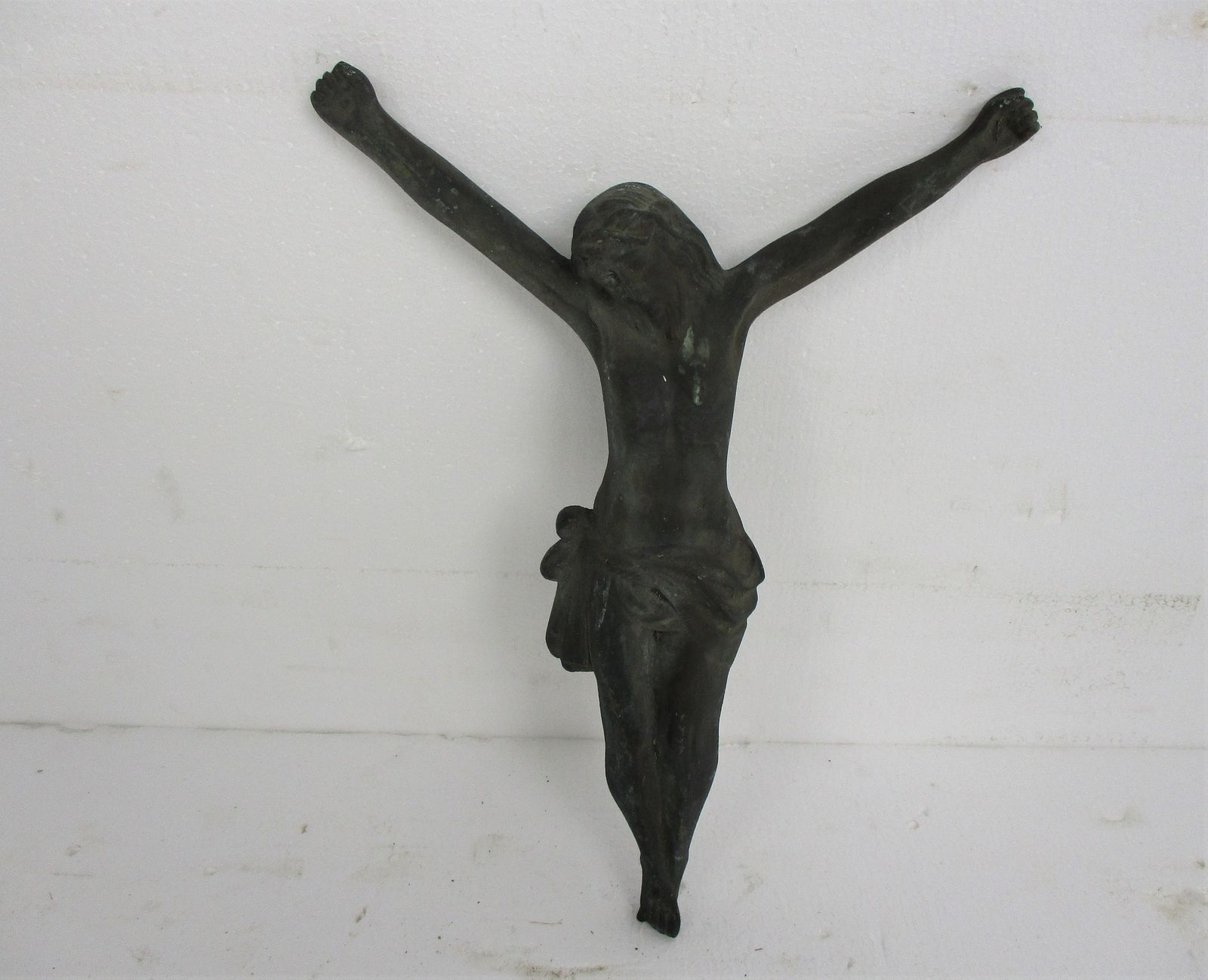 Gorgeous Antique Brass Bronze Corpus Jesus Christ Church 19th 20th Century 16.53 photo furniture