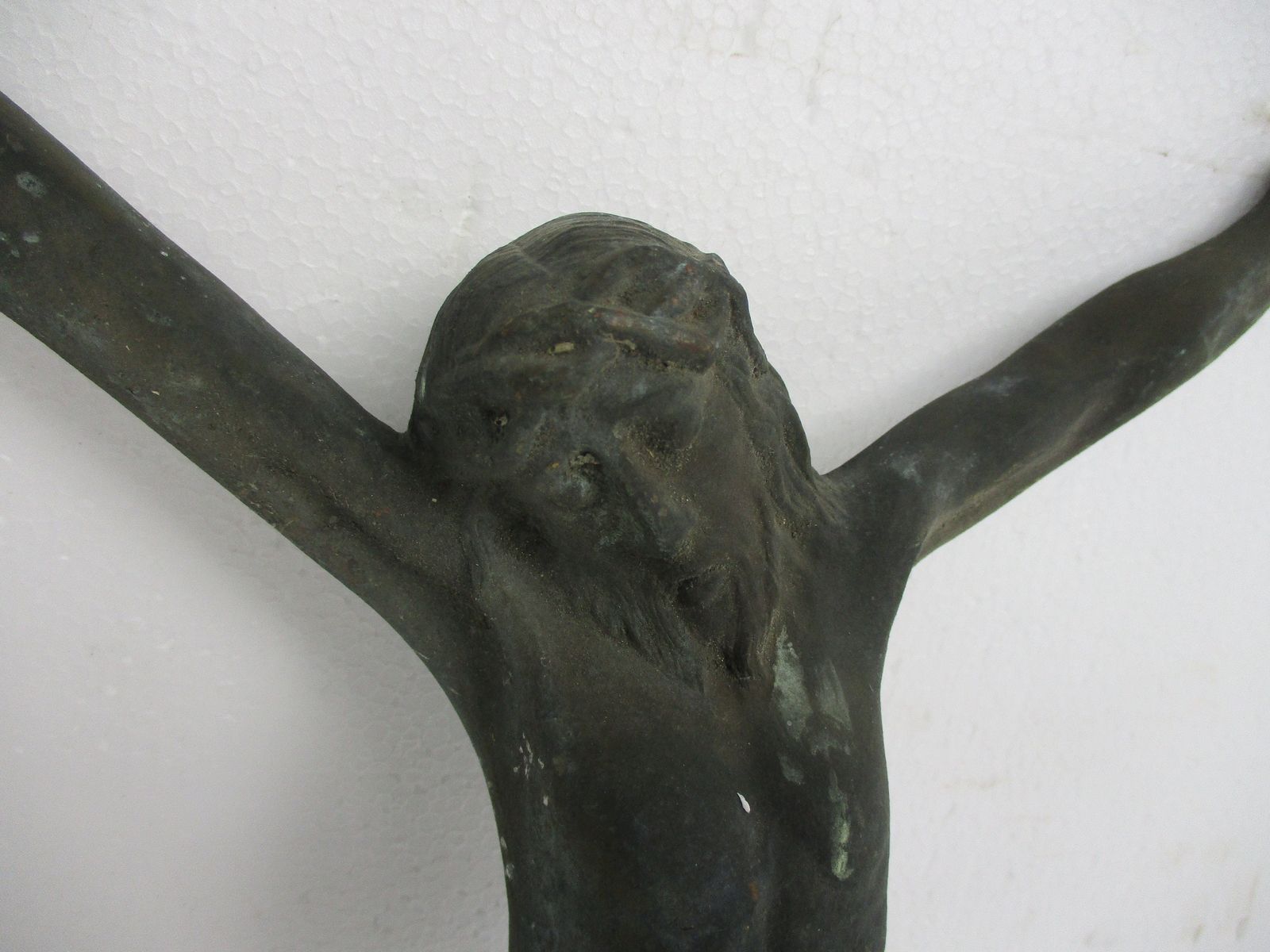 Gorgeous Antique Brass Bronze Corpus Jesus Christ Church 19th 20th Century 16.53 photo Art