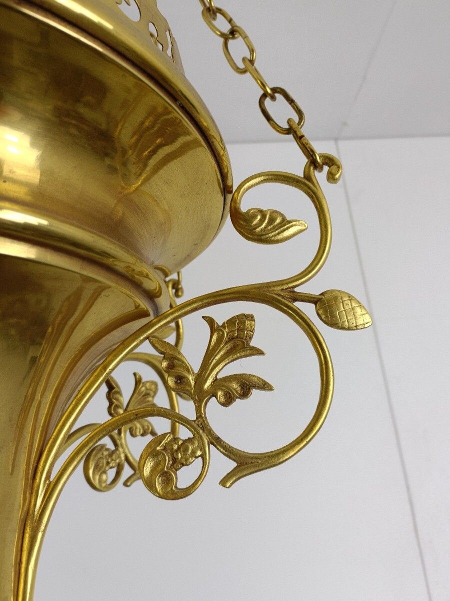Antique Bronze Brass Dore Gods Lamp Light Ceiling Fixture Chandelier Pendant  Go photo 809.0