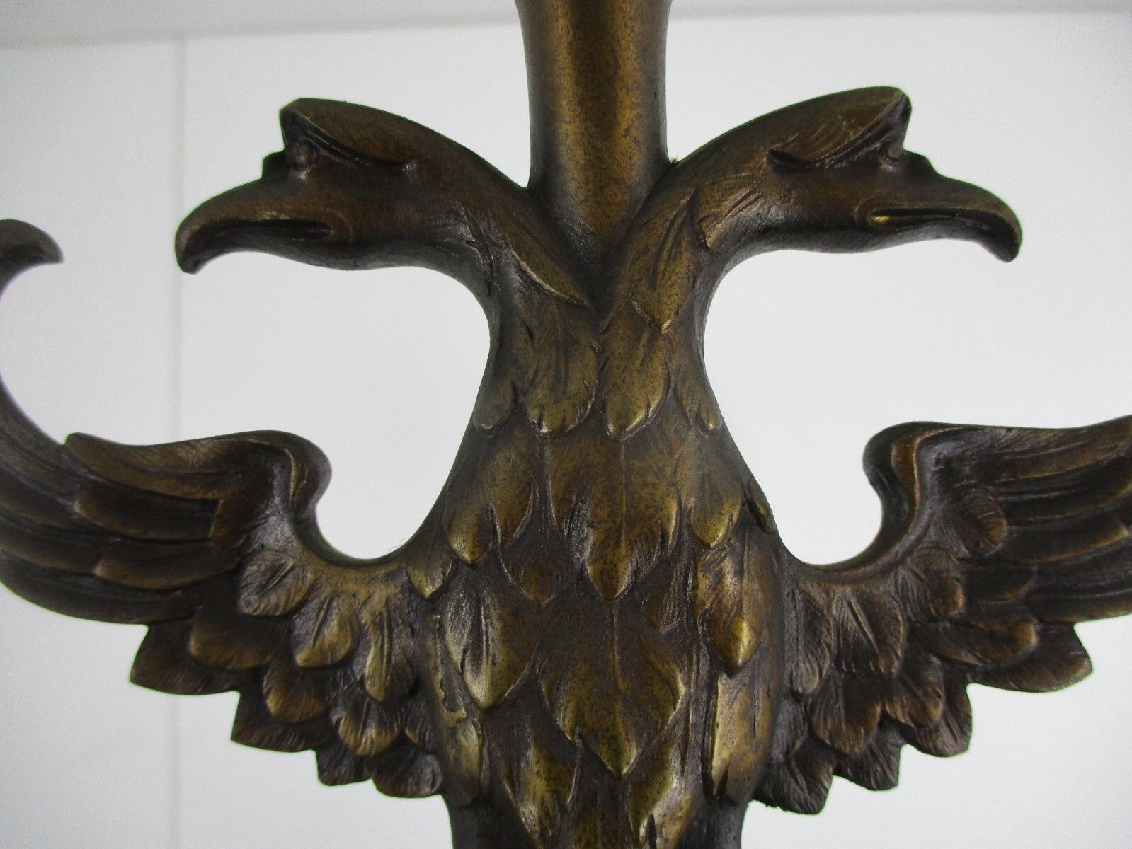 photo furniture Flemish Dutch Chandelier 6 Arm Lights Brass Eagle Barn Country Style Gorgeous