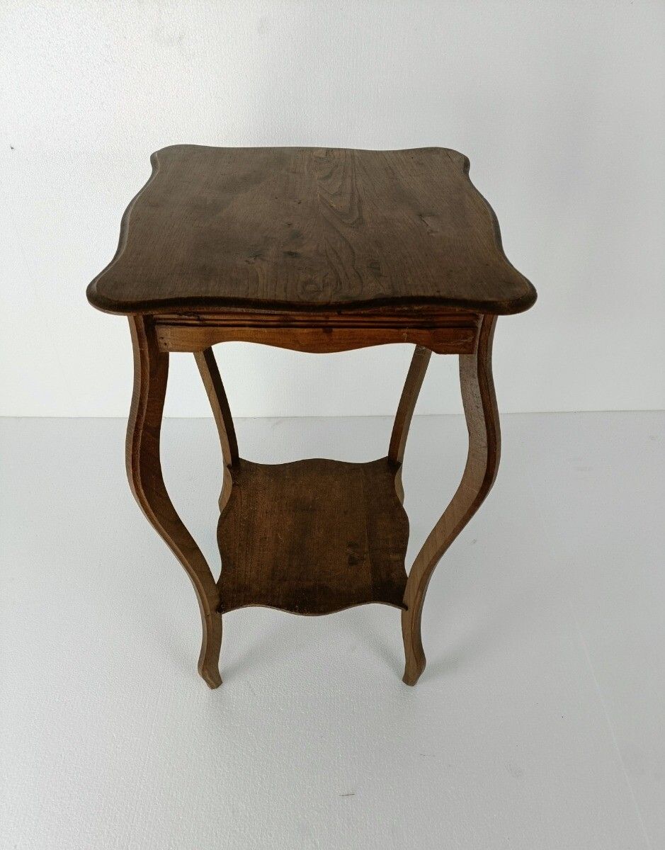 Art Nouveau Pedestal Side Occasional Table Plant Flower Stand Two Tier Art Deco photo Furniture