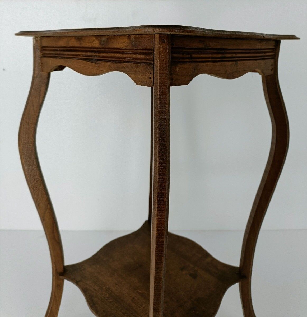 Art Nouveau Pedestal Side Occasional Table Plant Flower Stand Two Tier Art Deco photo vinterior