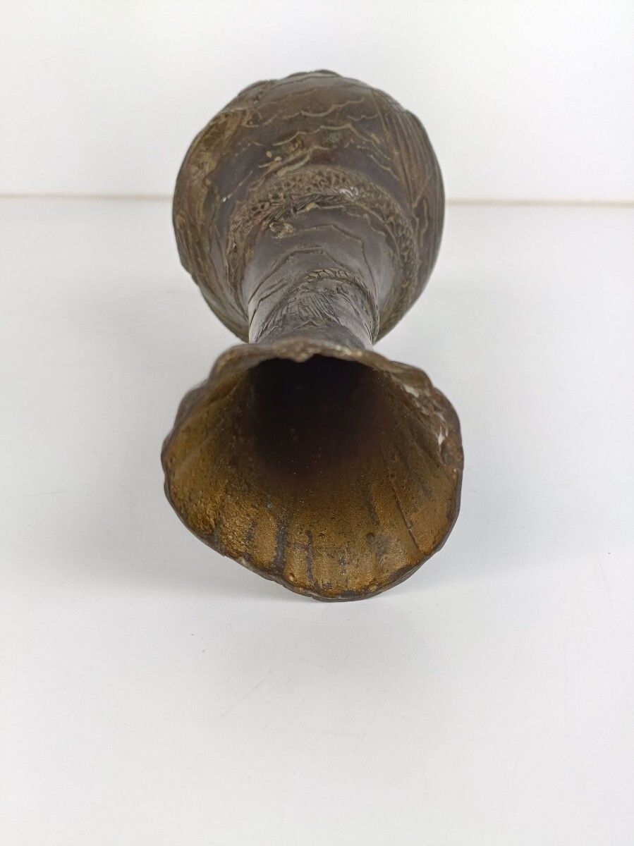 Bronze Dragon Vase Chinese Li Dynasty photo buy