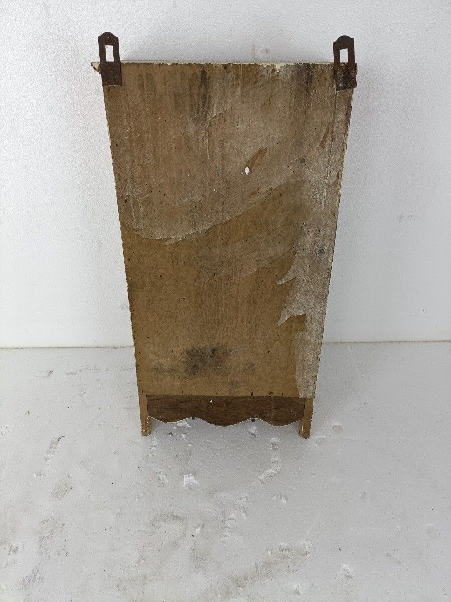 Medicine Cabinet Apothecary Antique Beveled Glass, Kitchen Bathroom Hanging photo vintage