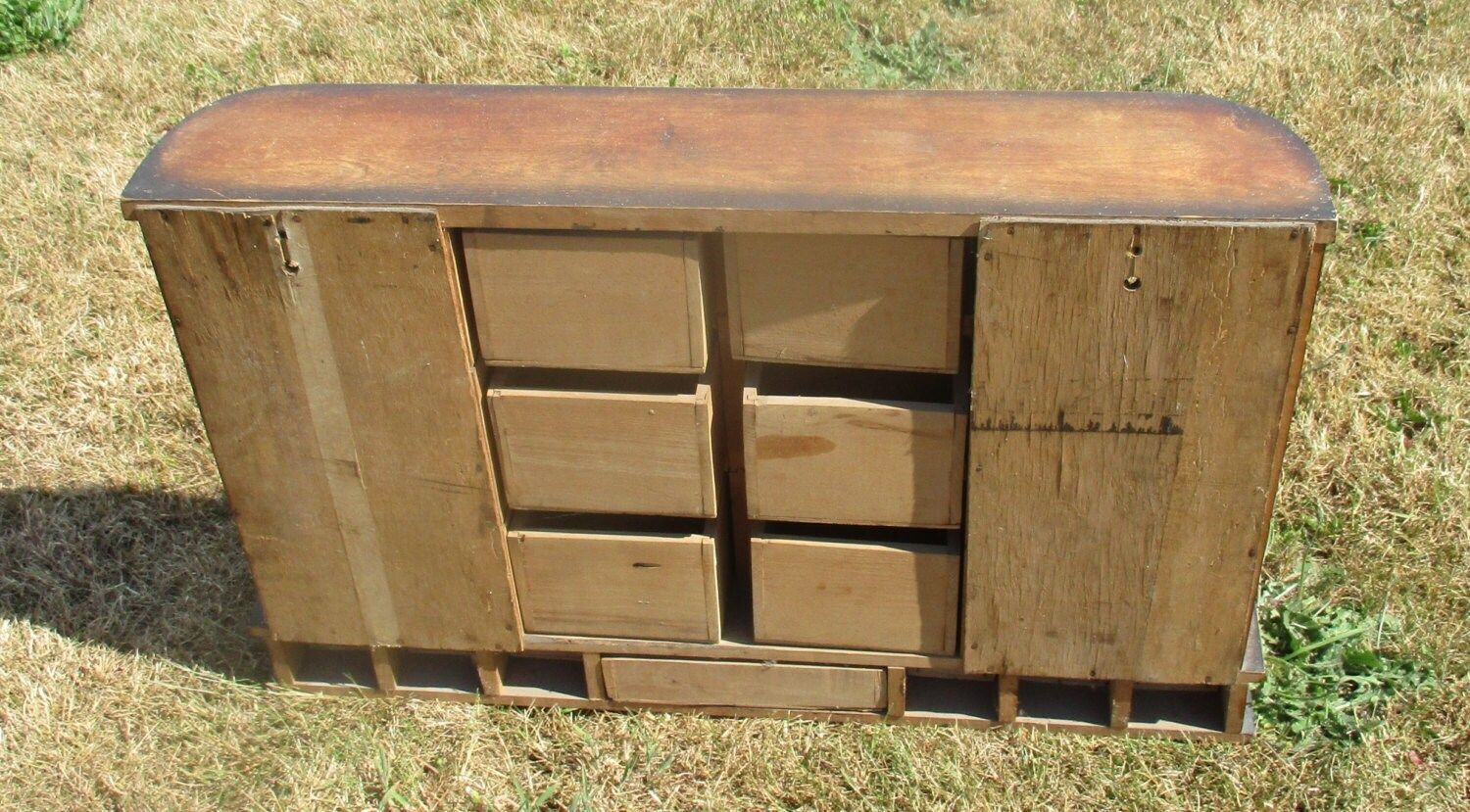 Antique French Kitchen Spice Rack Cabinet Wood Gorgeous Epices Foelie Muscade photo 121.0