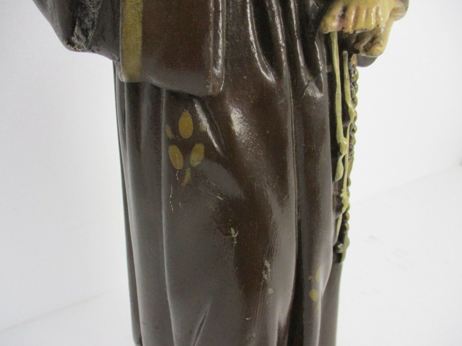 St Anthony Padua Of Lisbon Infant Child Plaster Statue Franciscan Order Friars photo for sale