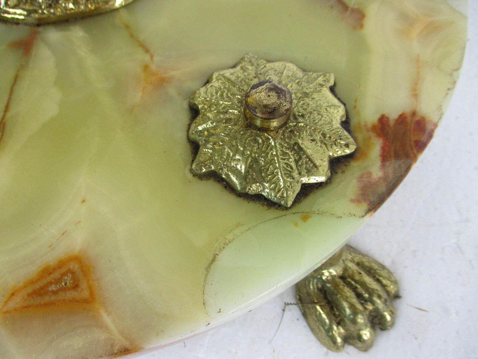 Mid Century Modern Cast Brass Hall Tree Coat Hat Rack Marble Base Eyecatcher photo vinterior