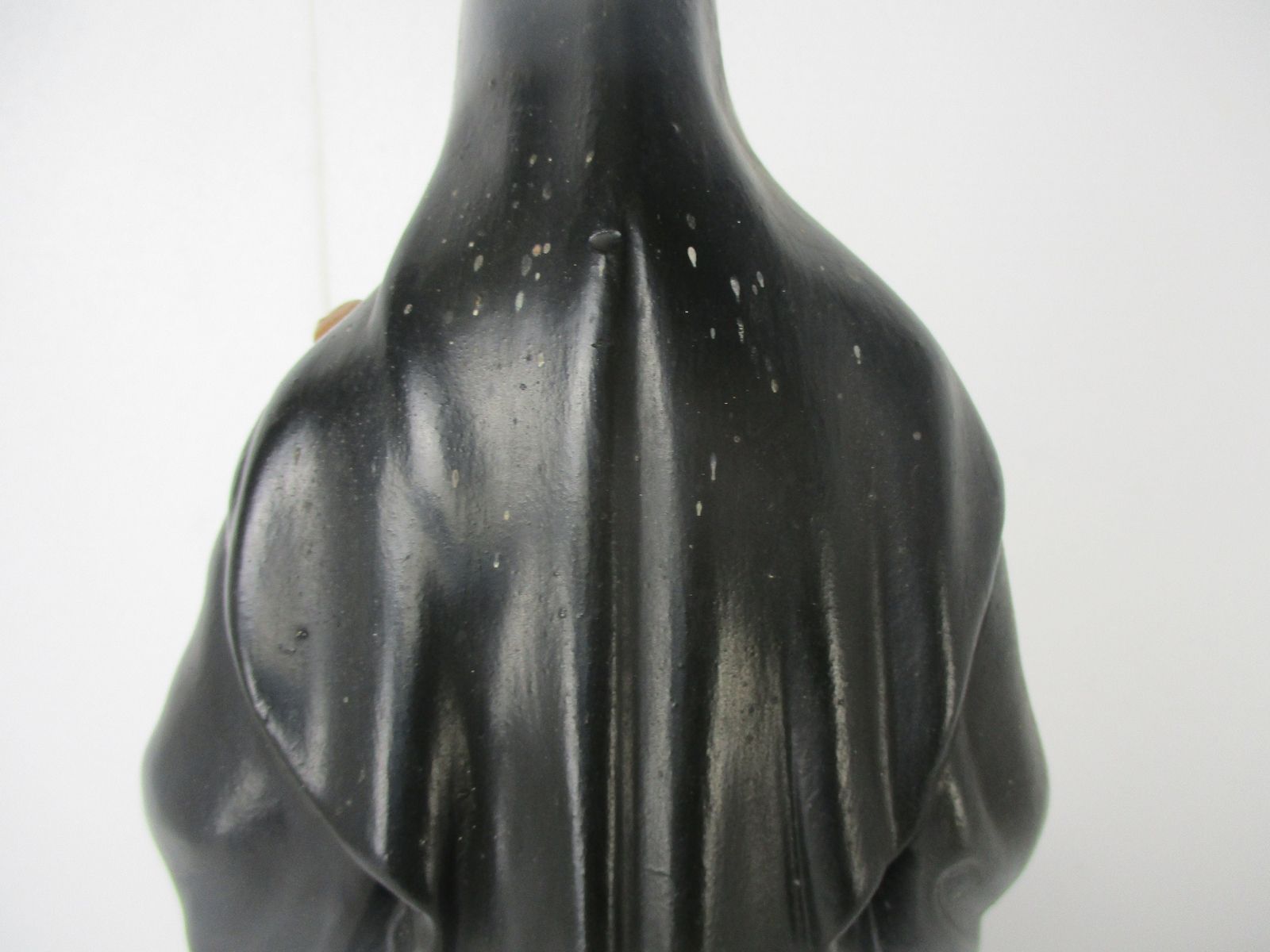 Htf Statue St Saint Rita Of Cascia Plaster Patroness Impossible Causes Bees 16.7 photo vintage