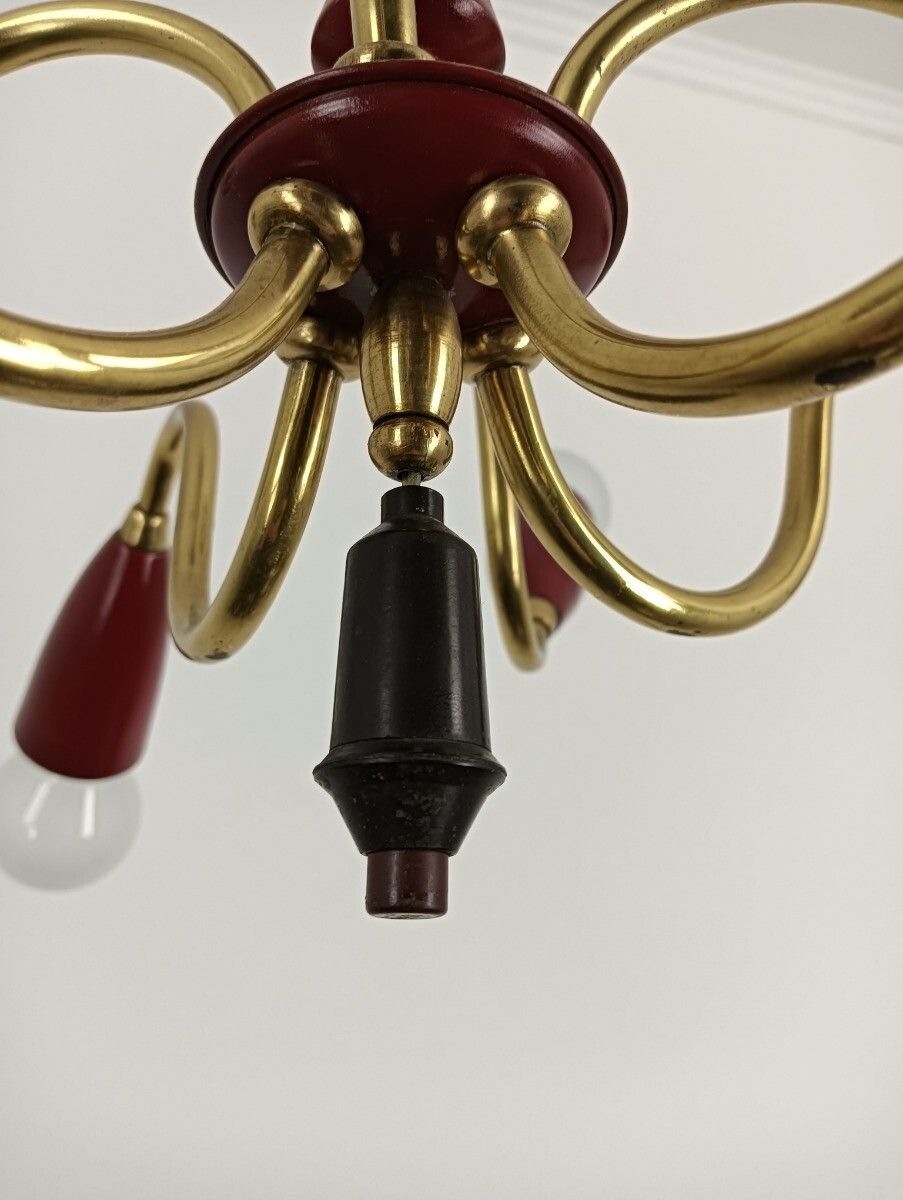 Spider Italian 8 Arm Light Sputnik Atomic Chandelier  Era Stilnovo Pop Art Vinta photo vinterior