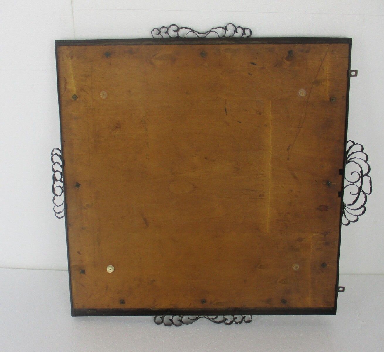 Large Gorgeous Mirror Hammered Brass Frame Hand Made Art Verlinden Lier Belgium photo buy