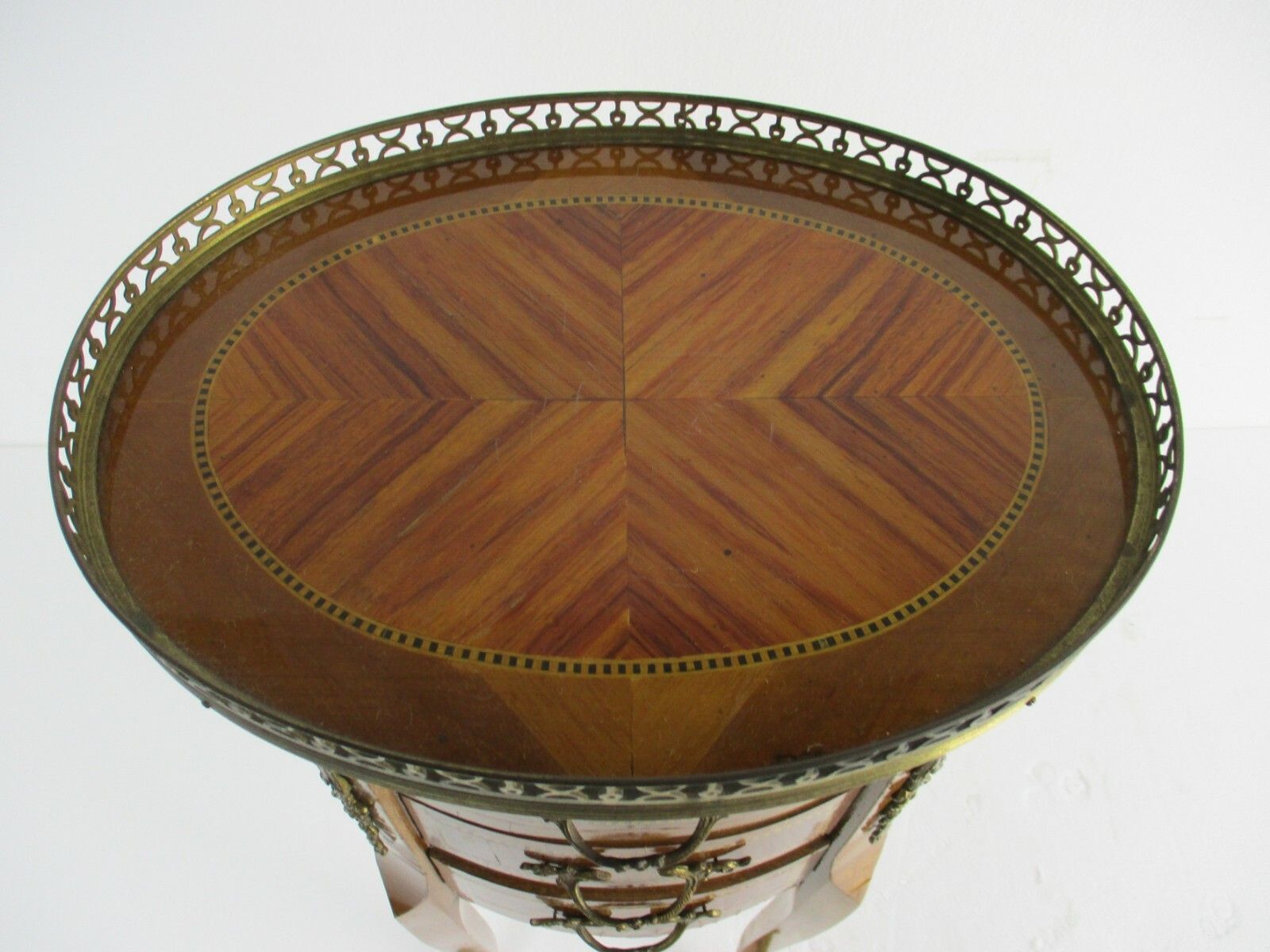 Gorgeous Marquetry Inlay Chest Of Drawers Dresser Cabinet Wood Italian Farmhouse photo Furniture