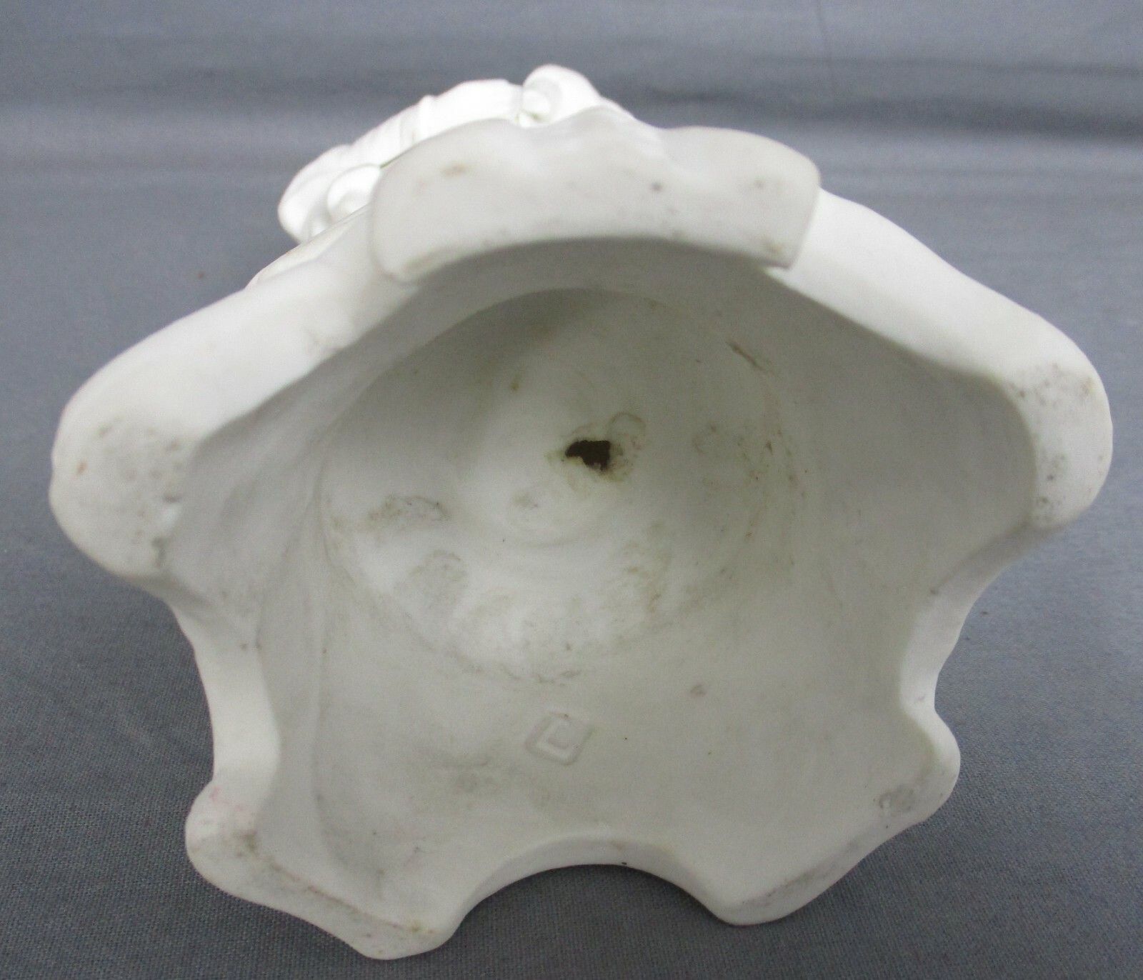 photo for sale French Antique 1900 Bisque Statue Virgin Mary Our Lady Madonna Infant Jesus 9.8"