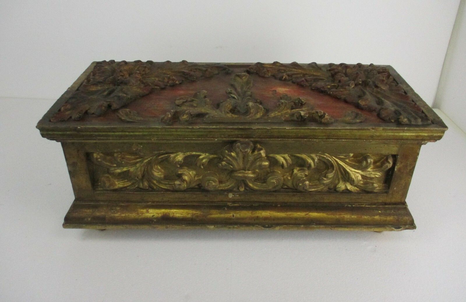 18th Century Wooden Ornate French Blanket Wedding Hope Chest Trunk Gorgeous!! photo furniture