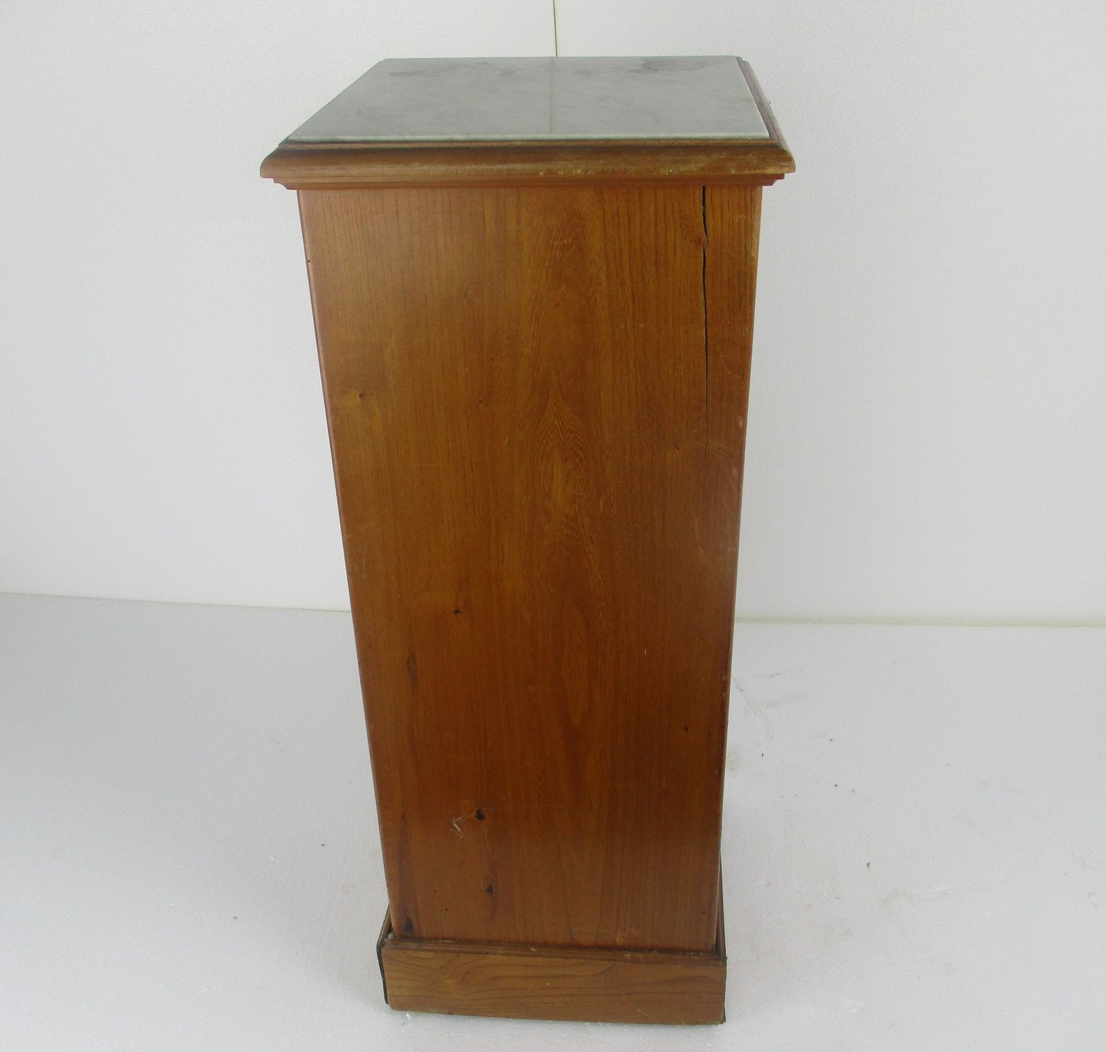 Antique Art Deco Art Nouveau  Marble Top Side Cabinet Table Nightstand Stunning photo buy