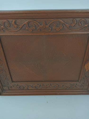 Home Fixtures Antique Couple Of Door Panels Cabinet Carved Wood Inlay Beautiful Architectural photo