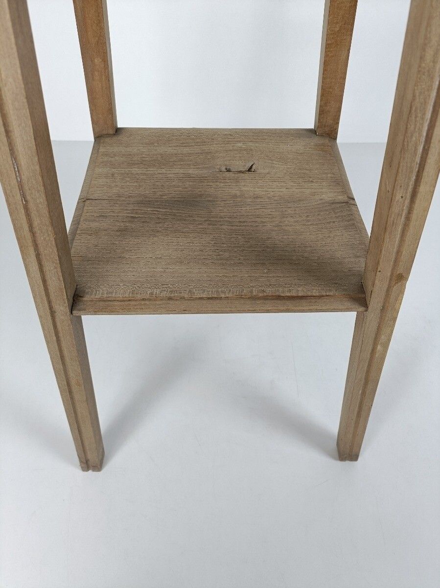Antique Art Nouveau Pedestal 3 Tier Carved Wood, Plant Stand Side Table, Bonsai photo vinterior