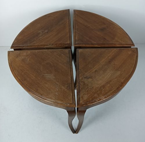 Set Of 4 Carved Wooden Vintage Side Occasional Tables Louis XV Style Practical L photo furniture