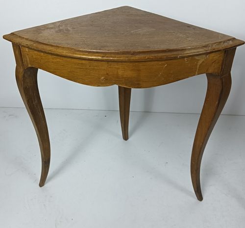 Set Of 4 Carved Wooden Vintage Side Occasional Tables Louis XV Style Practical L photo 223.0