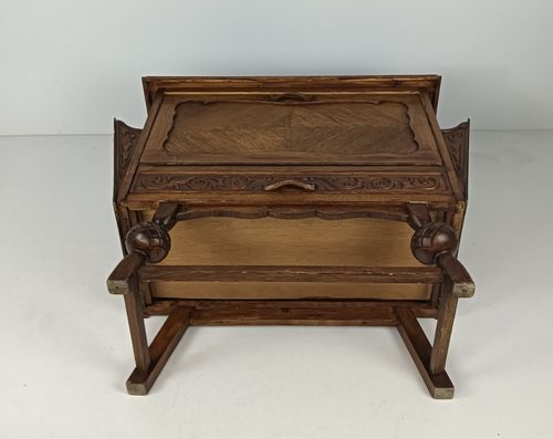 photo vinterior Antique Gorgeous Nightstand Cabinet With Side Compartments Exceptional Very Rare