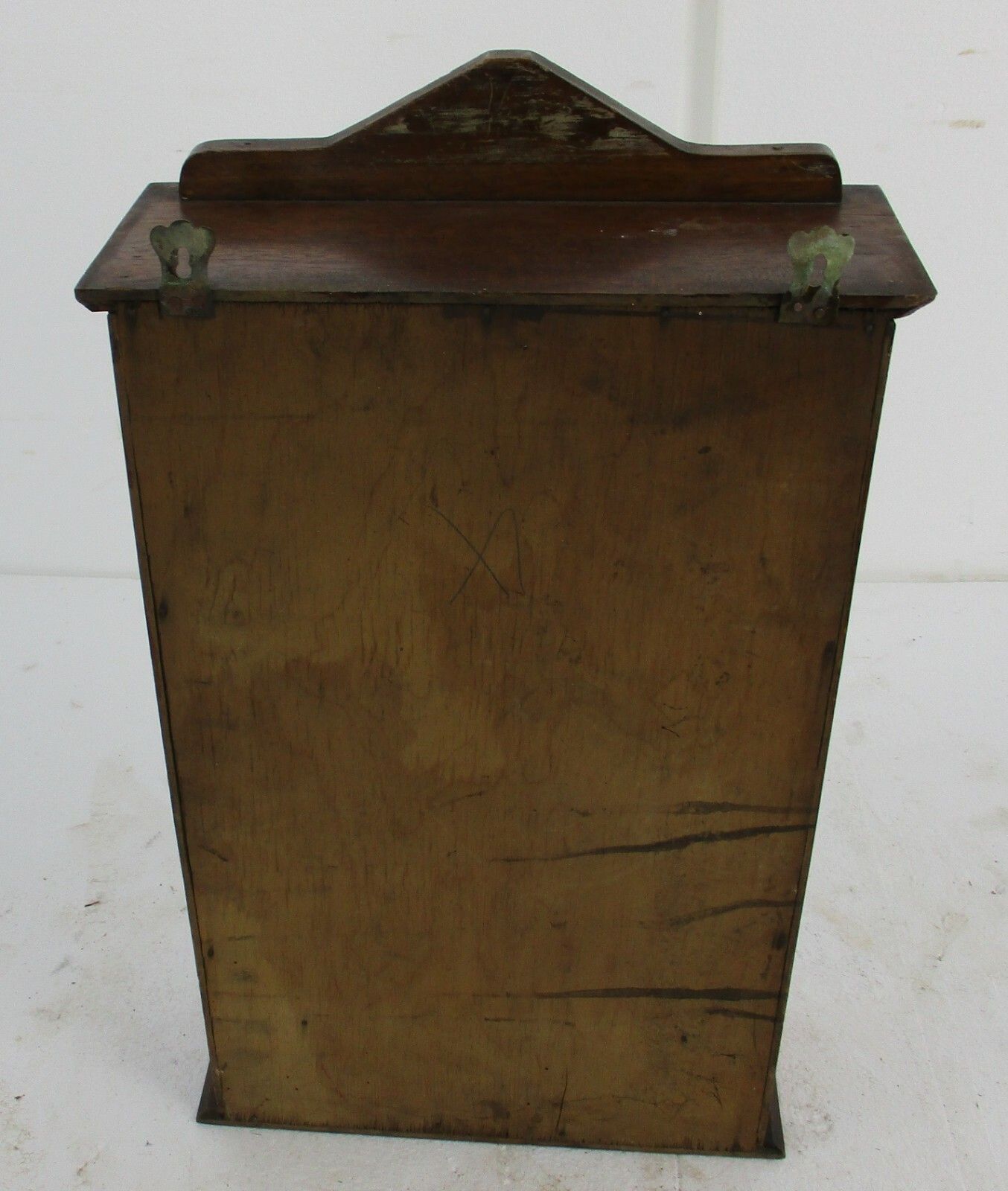 Furniture Kitchen Medicine Apothecary  Bathroom Cabinet Beveled Glass Ornate Carved Wood photo