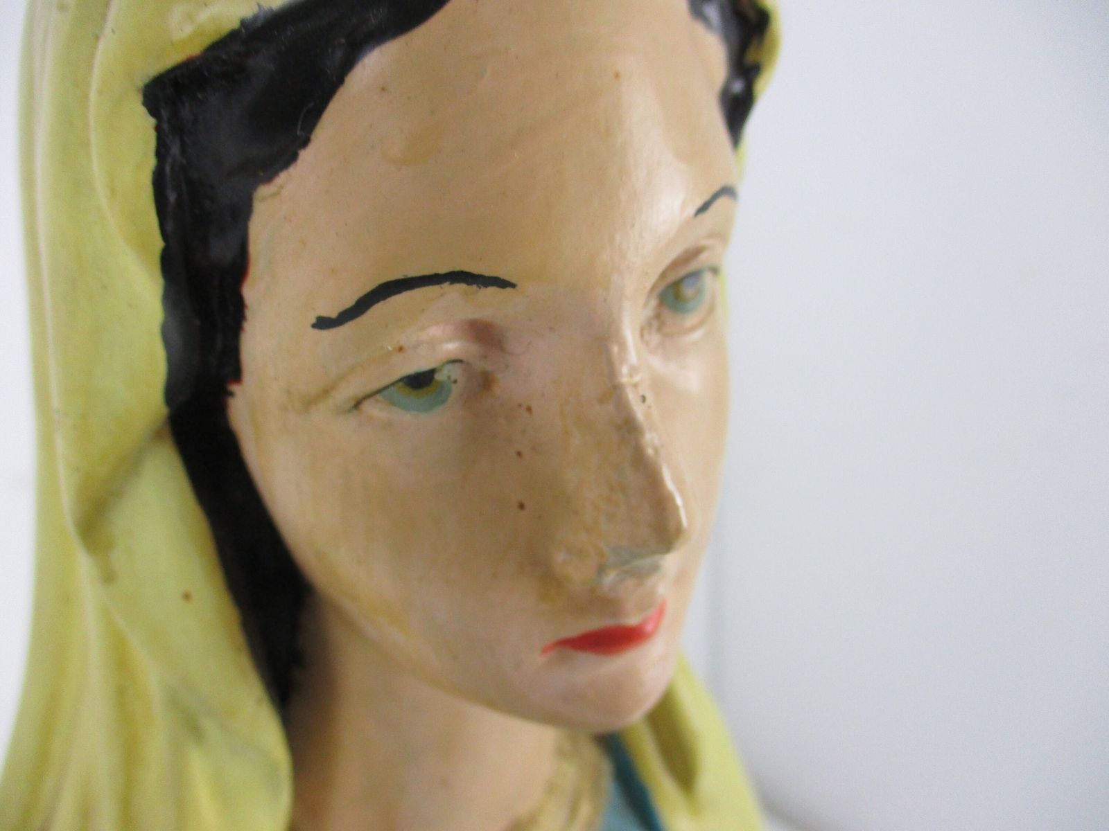 Large Monastry Chapel Statue Virgin Mary Madonna Our Lady Of Lourdes  Plaster Fr photo 404.0