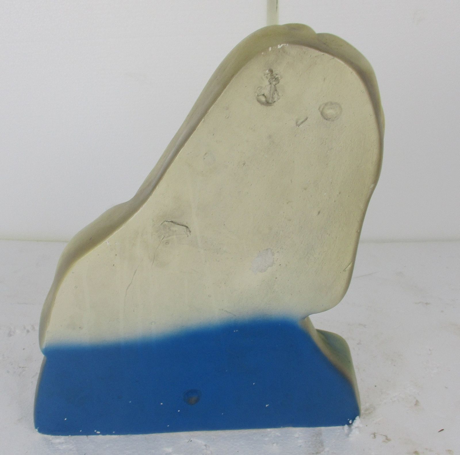 Virgin Mary Madonna Plaster Statue  Bust Plaster  2 Matching Candle Holders Art photo vinterior