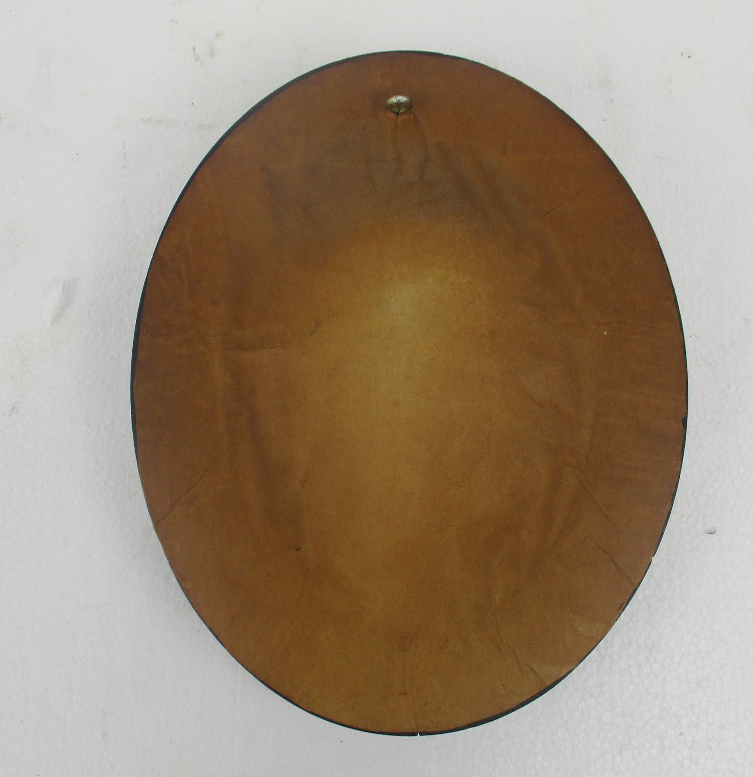 Antique Oval Ornate Wooden Frame  Convex Glass Dome Jesus Christe Appears In The photo buy