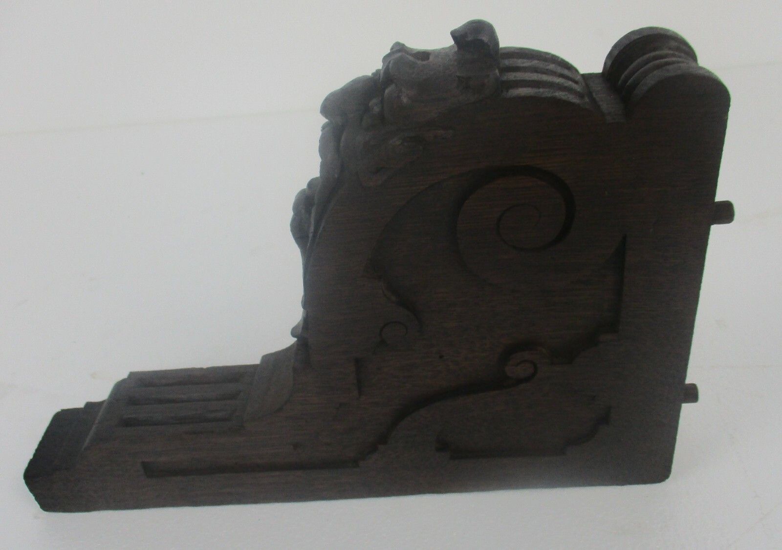 Gothic Satyr Antique Corbel Trim Hand Carved Wood  Architectural Salvaged  Wow photo vintage